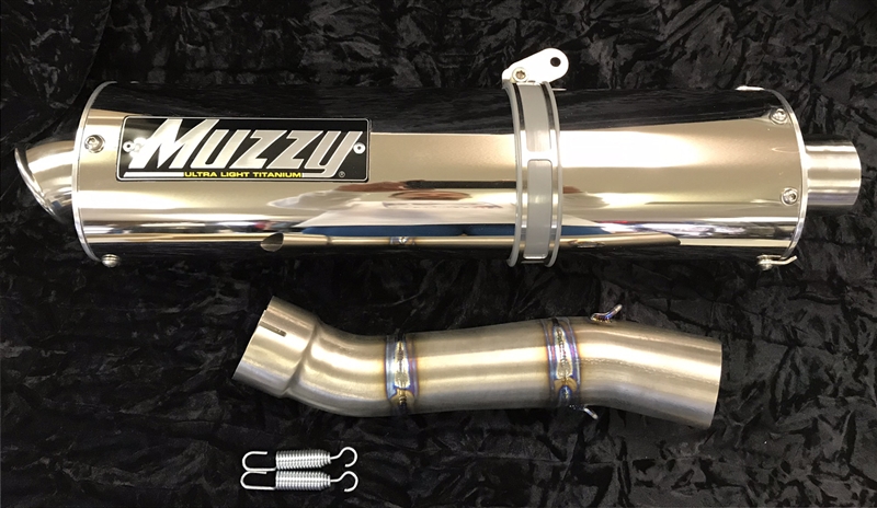 2004 2005 Kawasaki Ninja Zx10r Muzzy Oval Performance Slip On Exhaust